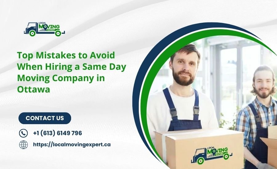 Same Day Moving Company in Ottawa